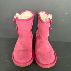 UGG Fuchsia Kids Boots with Cream Interior